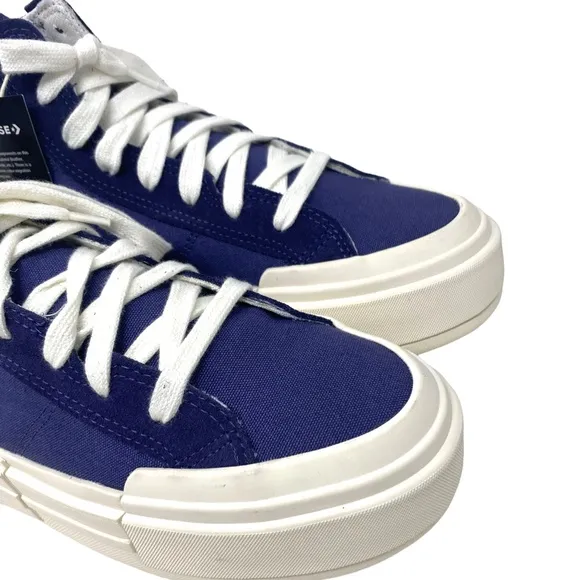 Converse Chuck Taylor Cruise Seasonal Skate High Shoes Blue Canvas Women A05468C
