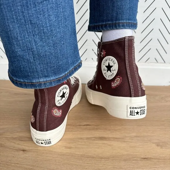 ⭐Converse Chuck Taylor Lift Platform Crafted Evolution 8.5 Womens Shoes A08174C