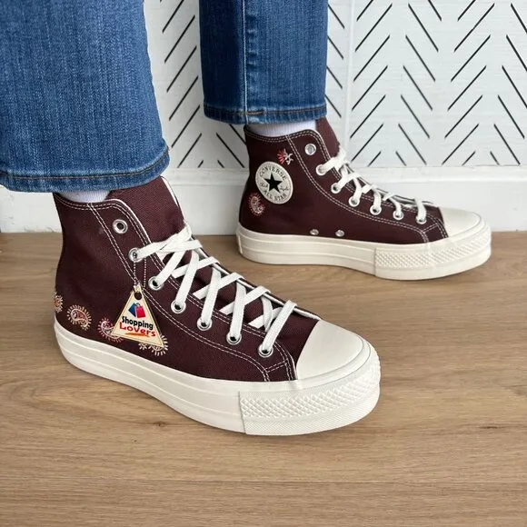 ⭐Converse Chuck Taylor Lift Platform Crafted Evolution 8.5 Womens Shoes A08174C