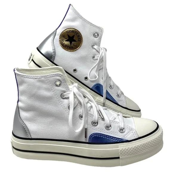 Converse Chuck Taylor Lift Platform High Canvas White Women's Size Shoes A09797C