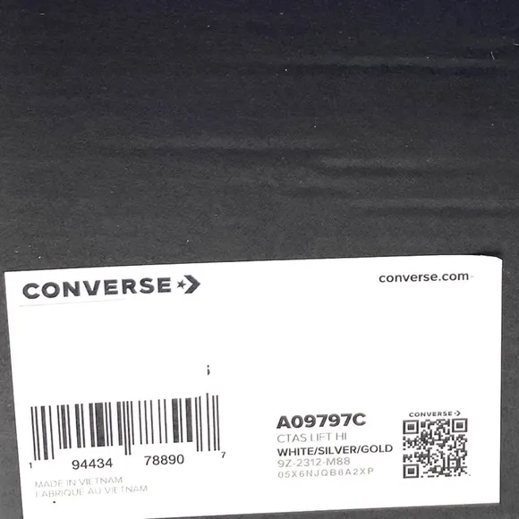 Converse Chuck Taylor Lift Platform High Canvas White Women's Size Shoes A09797C