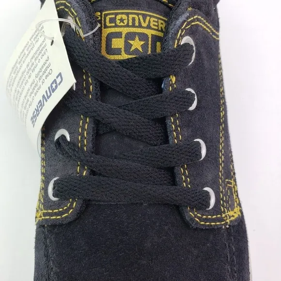 Converse Cons Sea Star LS Mid Mens Sz 9 Womens Sz 10.5 Black Skate Sneaker Shoe
