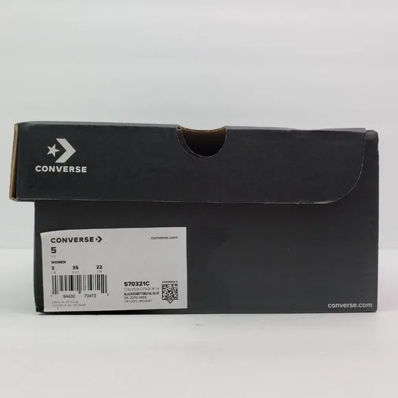 Converse CTAS Double Stack Lift Hi Womens Size 5 Black My Story Platform Sneaker