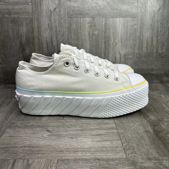 Converse CTAS Lift Women's size 9.5 Ivory Platform Shoes