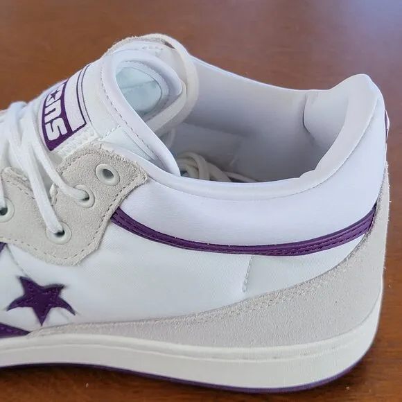 Converse Fastbreak Pro Mid Skater Shoes A08854C White / Purple Size 10.5 Men's