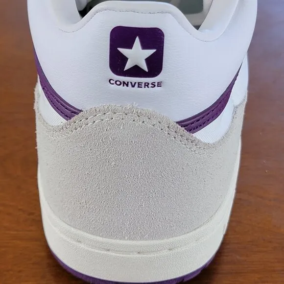 Converse Fastbreak Pro Mid Skater Shoes A08854C White / Purple Size 10.5 Men's