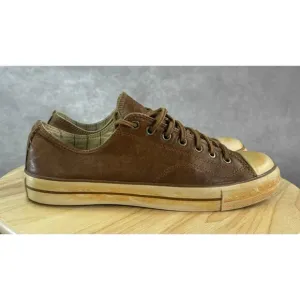 Converse John Varvatos Shoes Chuck All Star Brown Leather Men 8.5 Women 10.5