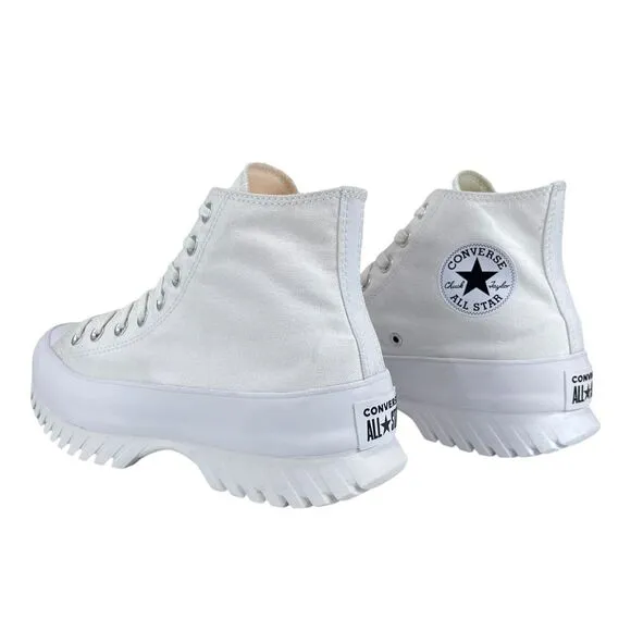 CONVERSE Men 9 | Women‎ 11 White Chuck Taylor All Star Lugged 2.0 High Top Shoes