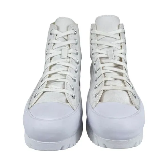 CONVERSE Men 9 | Women‎ 11 White Chuck Taylor All Star Lugged 2.0 High Top Shoes