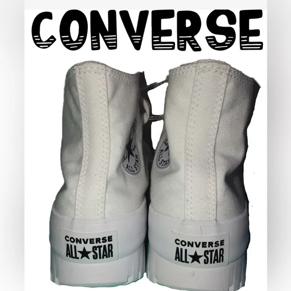 CONVERSE Men Chuck Taylor White All Star Lugged 2.0 High Platform Sneaker NWOT