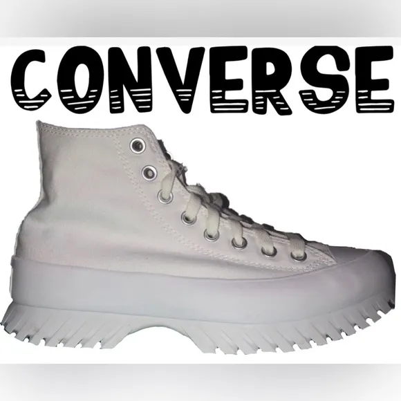 CONVERSE Men Chuck Taylor White All Star Lugged 2.0 High Platform Sneaker NWOT