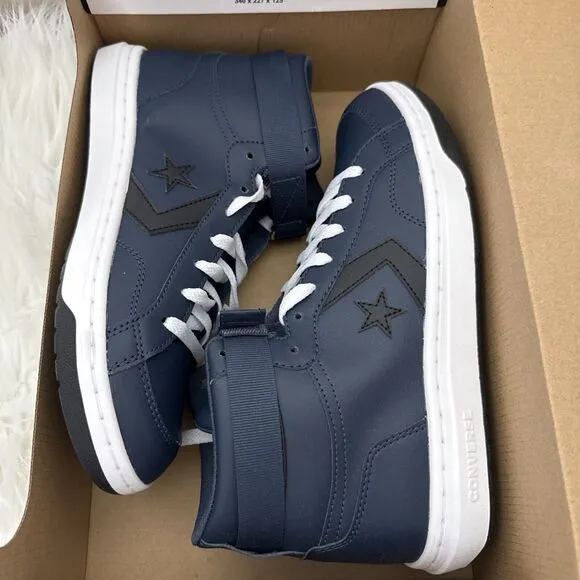 Converse Men's Pro Blaze V2 Mid Size 9 Blue Leather Athletic Shoes Sneakers NEW