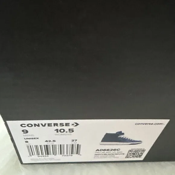 Converse Men's Pro Blaze V2 Mid Size 9 Blue Leather Athletic Shoes Sneakers NEW