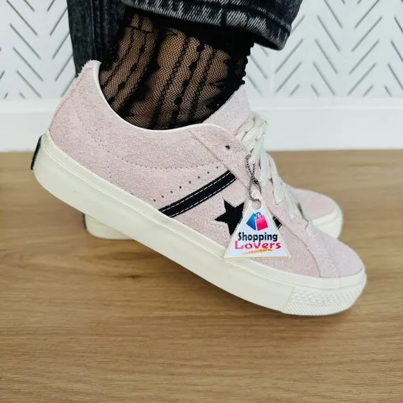 ⭐Converse One Star Academy Pro Ox Suede Low Women Shoes Sz 7 Pink Black A08490C⭐