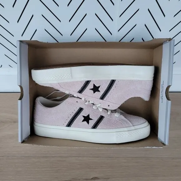 ⭐Converse One Star Academy Pro Ox Suede Low Women Shoes Sz 7 Pink Black A08490C⭐