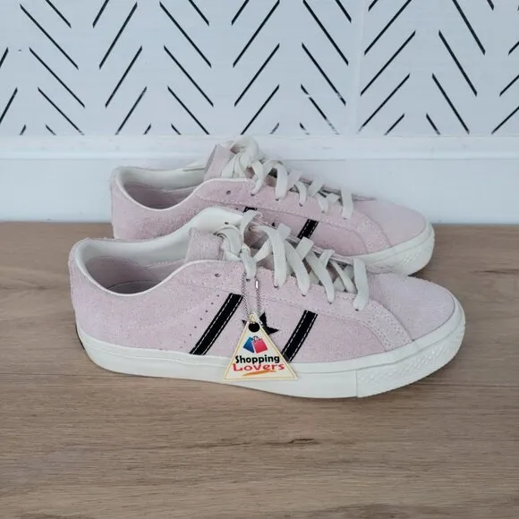 ⭐Converse One Star Academy Pro Ox Suede Low Women Shoes Sz 7 Pink Black A08490C⭐