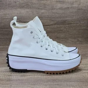 Converse Run Star Hike Men's Sz 10.5 White Black Platform Sneakers (166799C) NEW
