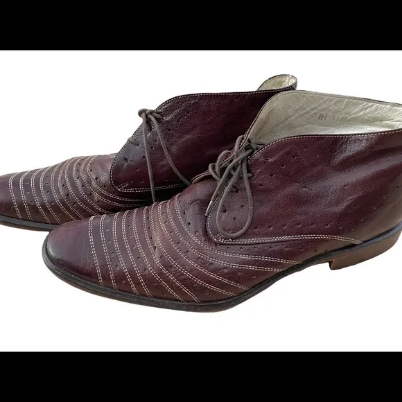 Copy - Last chance Sale! Kenneth Cole Mens Italian leather lace up Unique shoes…
