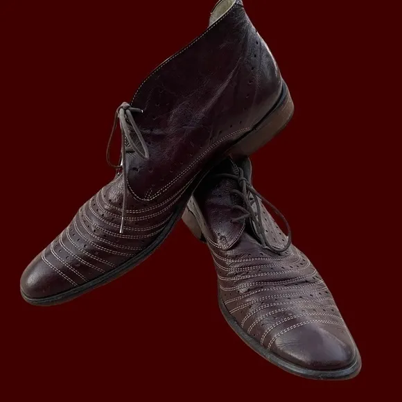 Copy - Last chance Sale! Kenneth Cole Mens Italian leather lace up Unique shoes…