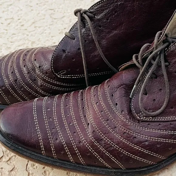 Copy - Last chance Sale! Kenneth Cole Mens Italian leather lace up Unique shoes…