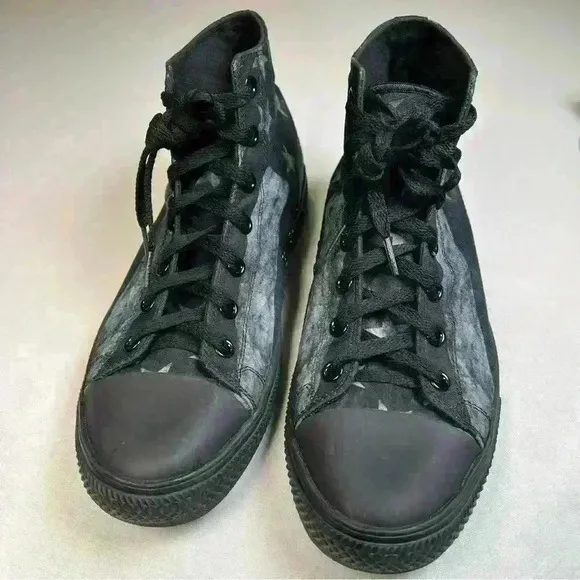 COPY - NEW RAAD BLACK AND WHITE FLAG HIGH TOPS MEN 10 WOMEN 11.5