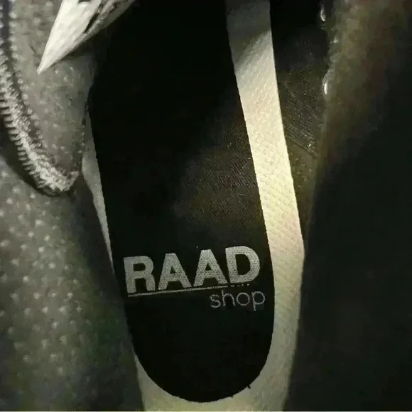 COPY - NEW RAAD BLACK AND WHITE FLAG HIGH TOPS MEN 10 WOMEN 11.5