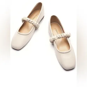 C.Paravano Mary Jane Shoes for Women’s Flats Mary Jane Leather Ballet Flat
