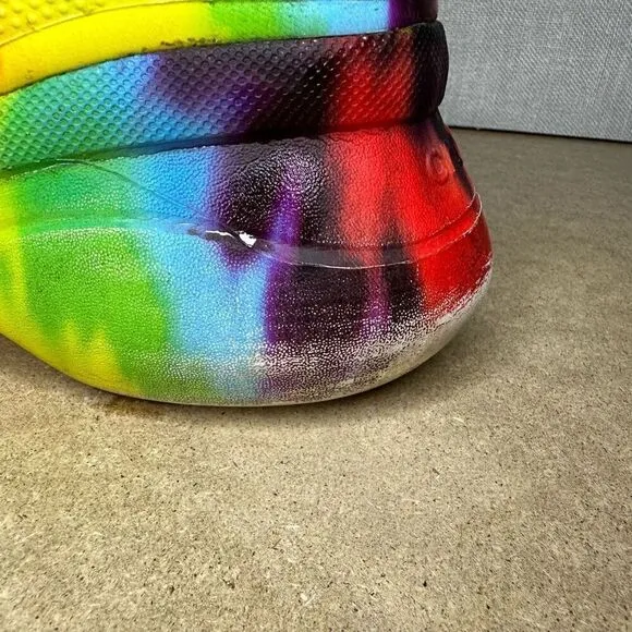 Crocs Bae Iconic Tie Dye Women’s  Platform Shoes Size 9 Bright Clogs