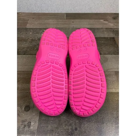Crocs baya Platform shoes womens 10 dark pink bright EUC