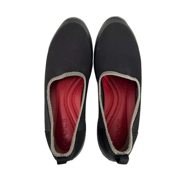 CROCS Busy Day Stretch Ballet Flat Slip-on Sneaker Shoes Size 10