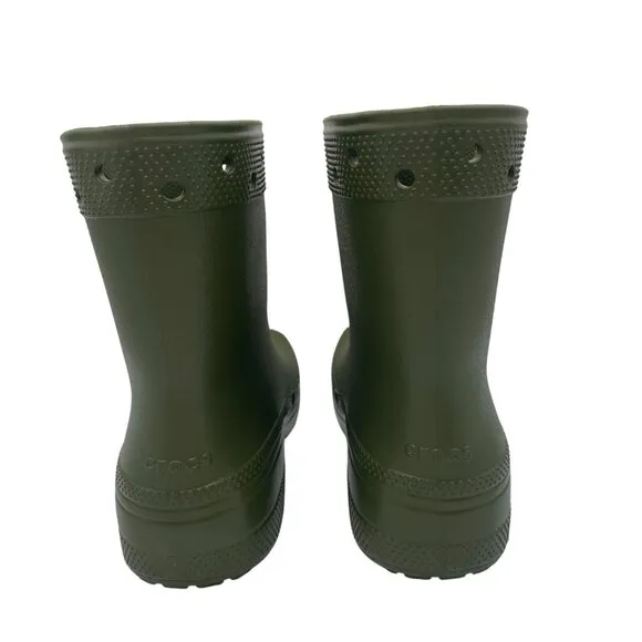 Crocs Classic 208363 Unisex M6/W8 Rain Boots Green Rubber Outdoor Gorpcore