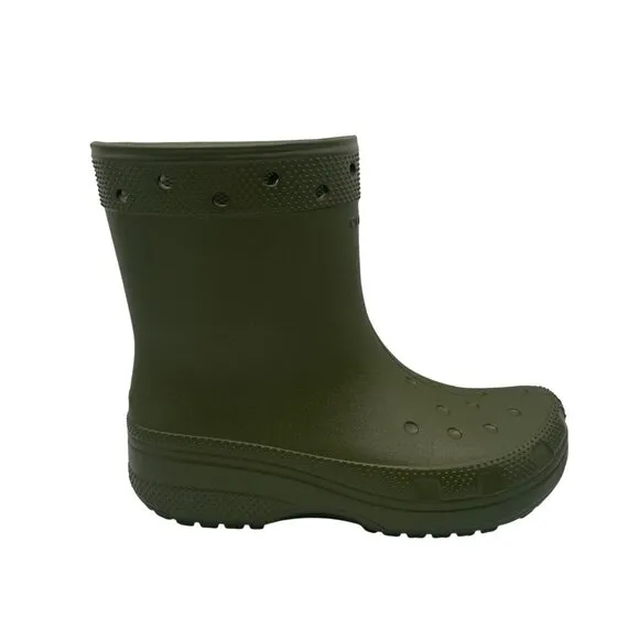 Crocs Classic 208363 Unisex M6/W8 Rain Boots Green Rubber Outdoor Gorpcore