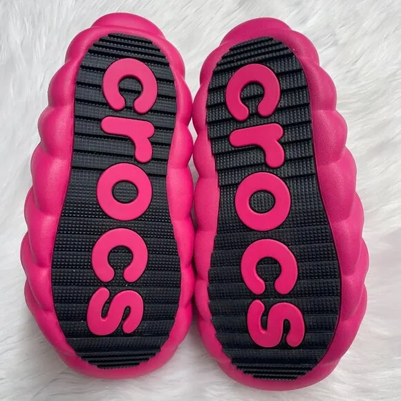 Crocs Overpuff Shorty Dragon Fruit Mens Shoes 210668-6ZQ NEW* Sz 4