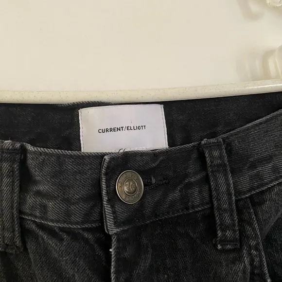 Current Elliot high waisted cropped jeans