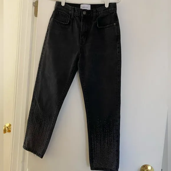 Current Elliot high waisted cropped jeans