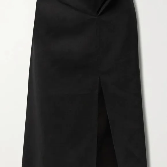 Cutout hemp-blend skirt