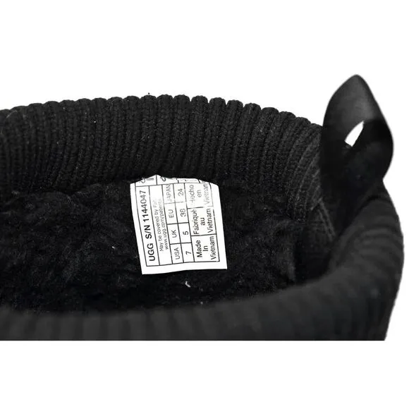 D0 NIB UGG Black Classic Mini Platform Felted Ankle Boot Shoes 1144047 Size US 7