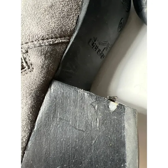 Dansko Gray Suede Ankle Boots