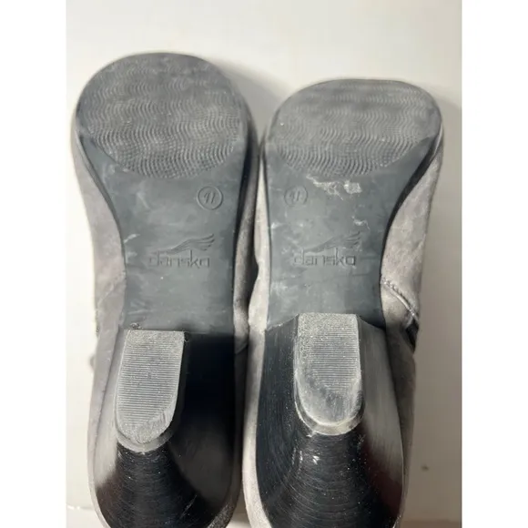 Dansko Gray Suede Ankle Boots
