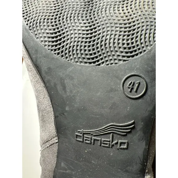 Dansko Gray Suede Ankle Boots