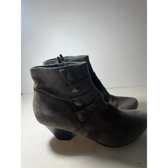 Dansko Gray Suede Ankle Boots