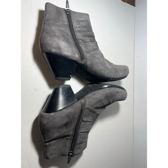 Dansko Gray Suede Ankle Boots