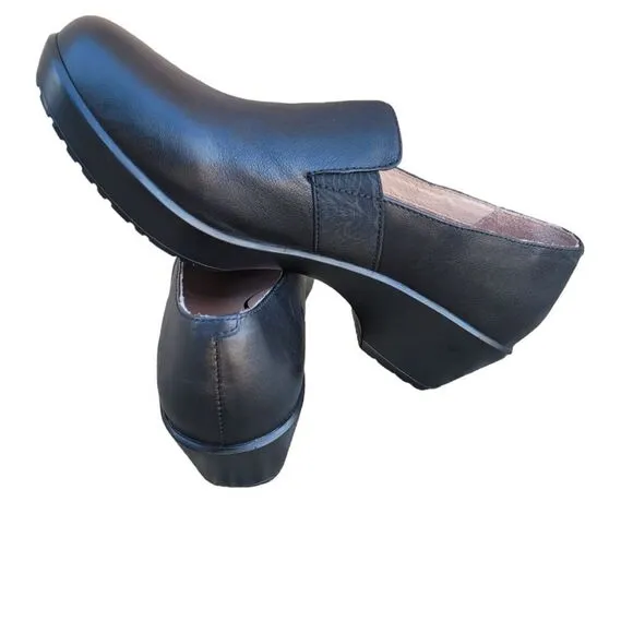 Dansko Jessica Women's Shoes Size 9.5 Black  Slip On Leather Uppers Clog
