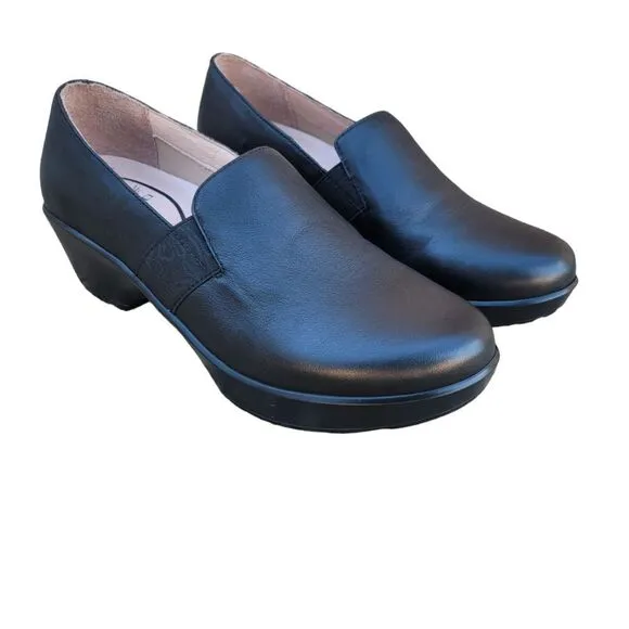 Dansko Jessica Women's Shoes Size 9.5 Black  Slip On Leather Uppers Clog
