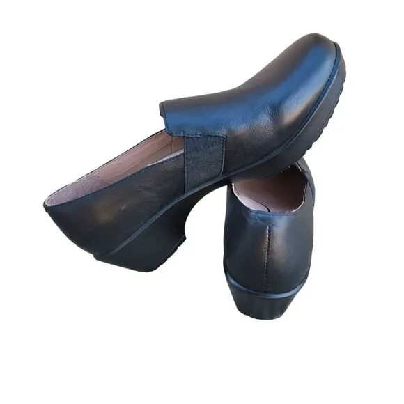 Dansko Jessica Women's Shoes Size 9.5 Black  Slip On Leather Uppers Clog