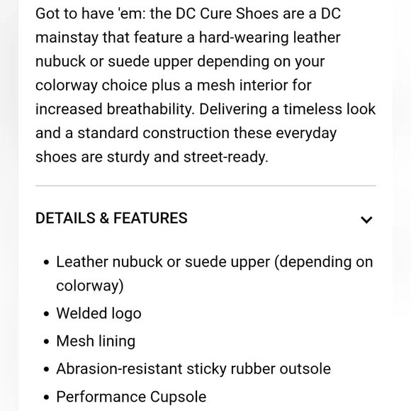 DC Cure Skate Shoes 10 Gray &amp; Red Men's Low Top Sneakers