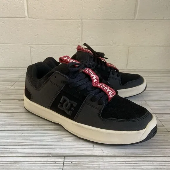 DC Shoes Andy Warhol‎ Lynx Zero S Fragile Black Suede Skate Shoe Mens Size 11.5