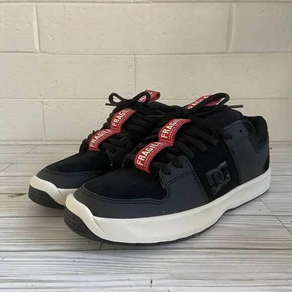 DC Shoes Andy Warhol‎ Lynx Zero S Fragile Black Suede Skate Shoe Mens Size 11.5