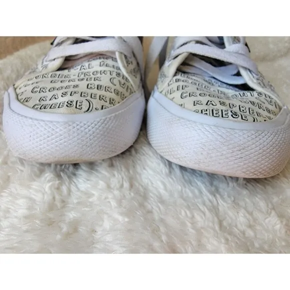 DC Shoes Bob's Burgers Manual X Size 7 Men's White Sneakers Skate Shoes