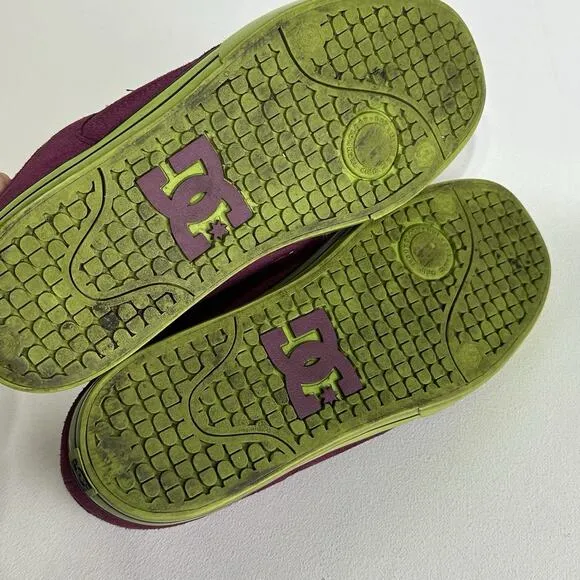 DC Skateboarding shoes PURE S MODEL purple nubuck leather mens size 9